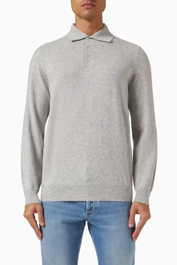 Polo Sweater in Cashmere Knit