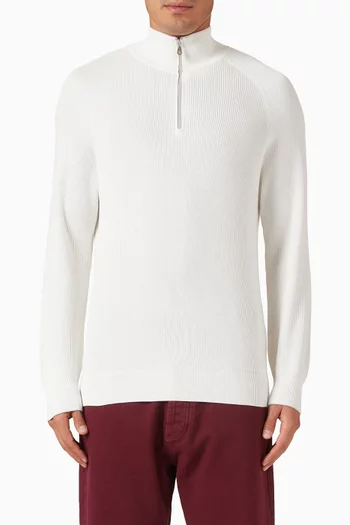 English-rib Sweater in Cotton