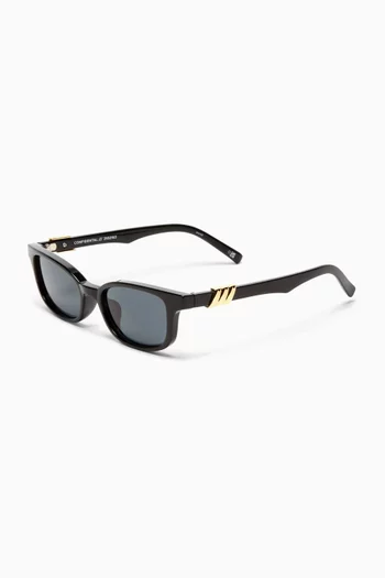 Confidential D-frame Sunglasses