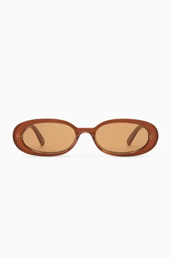 Outta Love Oval Sunglasses