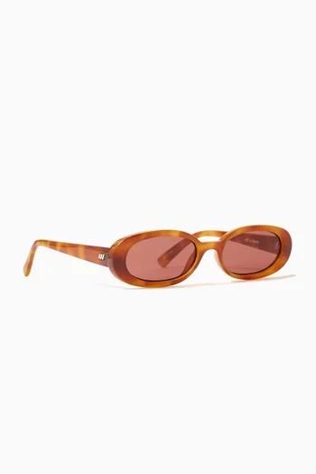 Outta Love Oval Sunglasses