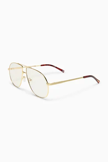 Schmaltzy Aviator Glasses in Metal