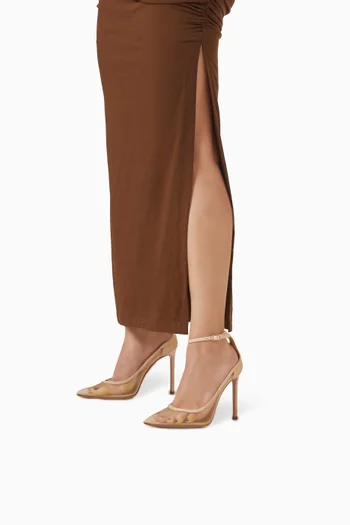 Love Affair 105 Pumps in Mesh & Suede