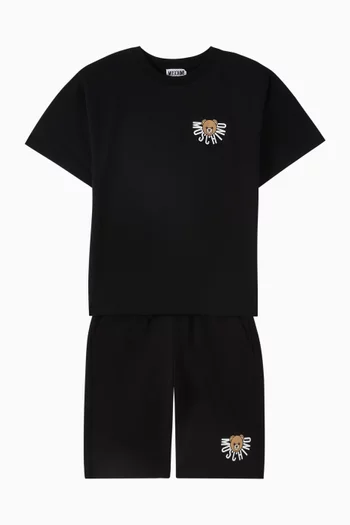 Teddy Logo T-shirt in Cotton Jersey