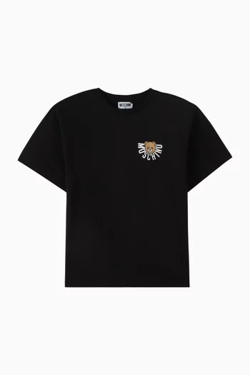 Teddy Logo T-shirt in Cotton Jersey