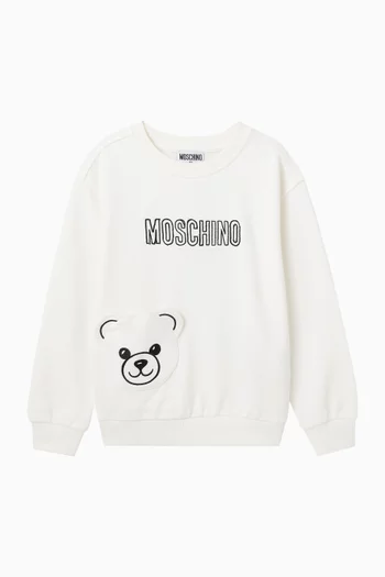 Logo Bear Sweatshirt in Cotton