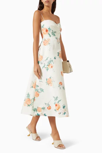 فستان بو متوسط الطول ستان