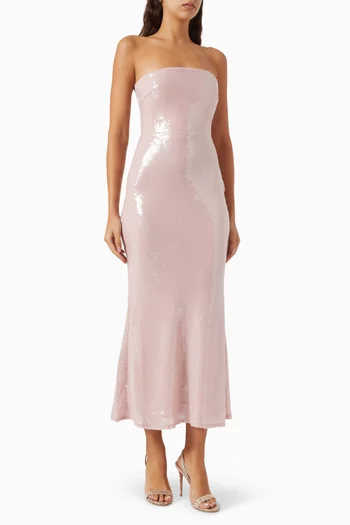 Ciara Sequined Midi Dress