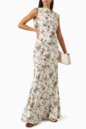 فستان سهرة كالي كريب