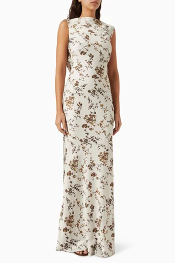 فستان سهرة كالي كريب