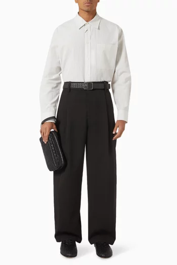 Check Shirt in Cotton & Linen
