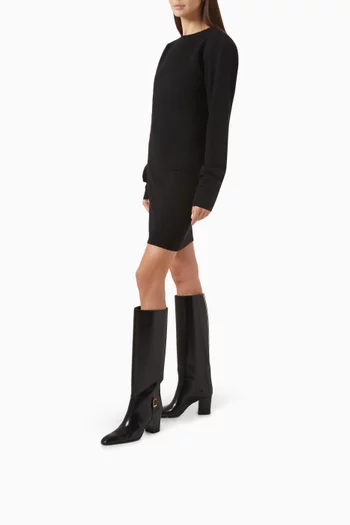 Julia 75  Boots in Smooth Leather