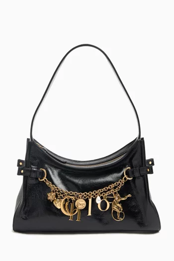 Medium Chloé Charms Hobo Bag in Leather
