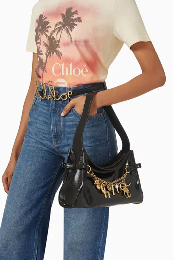 Small Chloé Charms Hobo Bag in Leather