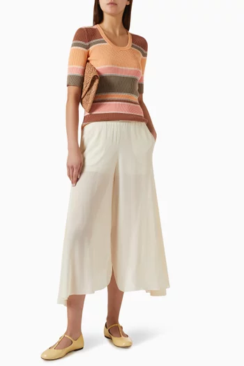Striped Knit Top in Cotton