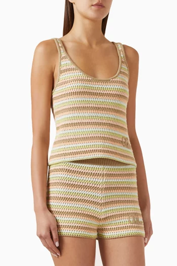 Crop Crochet Top in Cotton