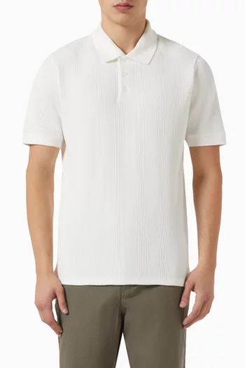 Variegated Polo Shirt in Pima Cotton