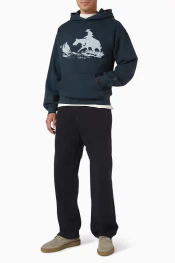 كنزة دريفتن باك بغطاء للرأس قطن