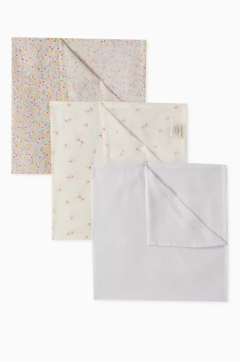 Floral Print Muslin Squares Set