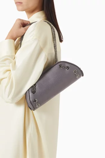Falabella Bowling Shoulder Bag in Eco Shaggy Deer