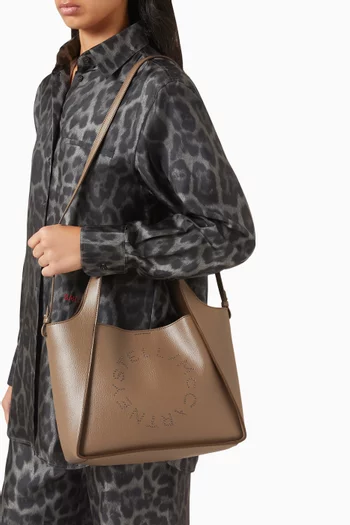 Logo Crossbody Bag in Eco Alter Grained Mat