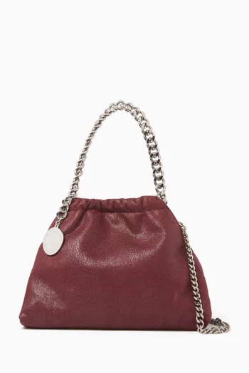 Mini Falabella Drawstring Bag in Shaggy Deer Faux Leather