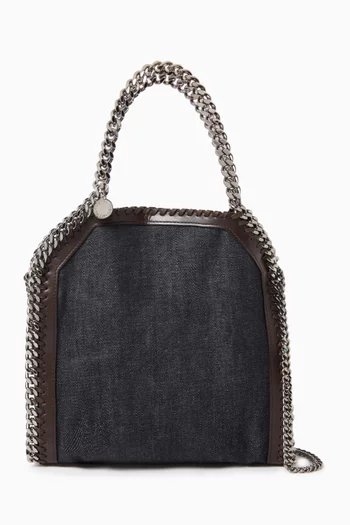 Falabella Mini Tote Bag in Denim & Leather