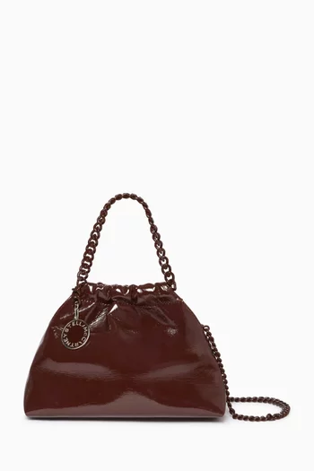 Mini Falabella Drawstring Bag in Patent Alter Mat