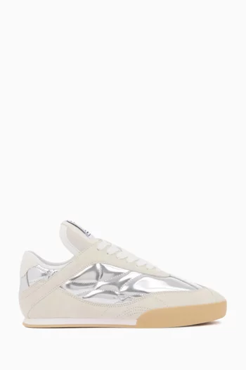 Kick Low-top Sneakers in Metallic Calfskin