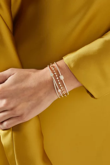 Trilogie Allure Forever Bangle in 18kt Yellow Gold