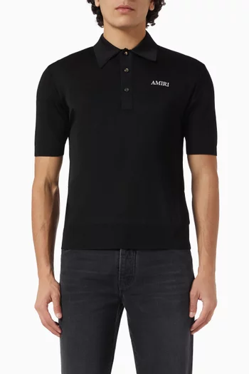 Amiri Spirit Polo Shirt in Viscose