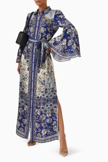 فستان شاسيدي بحزام فيسكوز