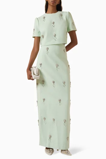 The Ultimate Muse Crystal Maxi Skirt