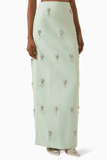 The Ultimate Muse Crystal Maxi Skirt