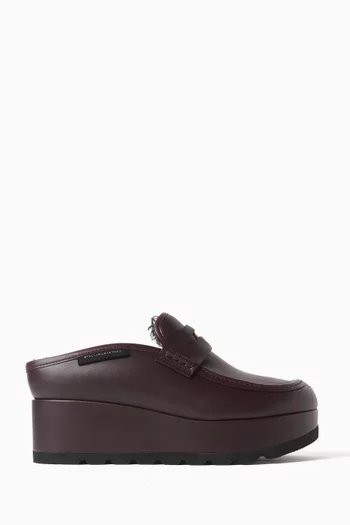 Sneak-Elyse Platform Mules in Alter Leather