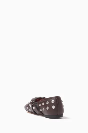 Ryder Studded Ballet Flats in Alter Mat