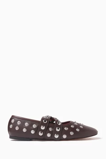 Ryder Studded Ballet Flats in Alter Mat