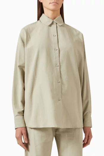 Relaxed Shirt in Brushed Oxford Cotton