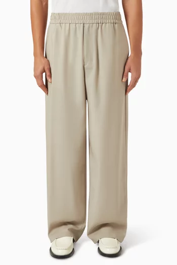 Elasticated Pants in Wool