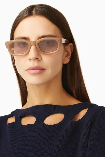نظارة شمسية ويسكيكلون بإطار مستطيل أسيتات