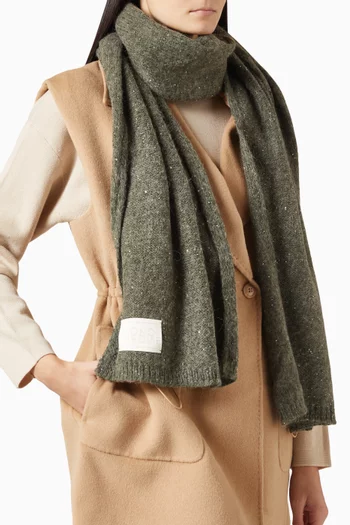 Sequinned Scarf in Cashmere Blend