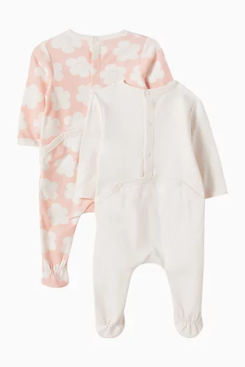 طقم بيجاما بنقشة زهور قطن عضوي