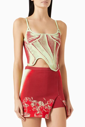Mili Denim-print Tank Top