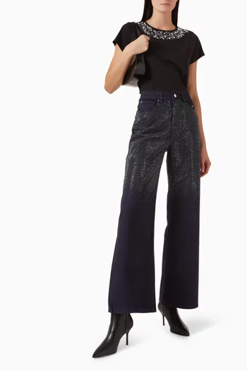 تي شيرت ريسر قطن وجيرسيه