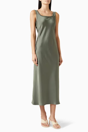 Larva Slip Dress in Satin