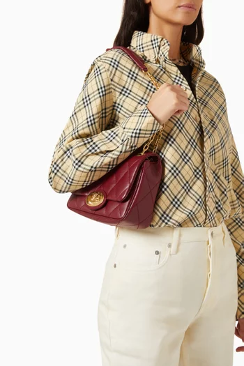Small Strand Quilted Bag in Leather