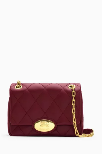 Small Strand Quilted Bag in Leather