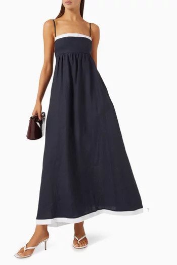 Elyce Maxi Dress in Linen