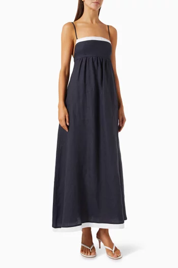 Elyce Maxi Dress in Linen