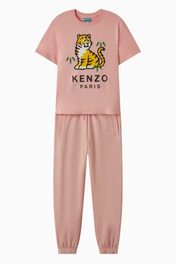Logo Jogging Pants in Cotton
